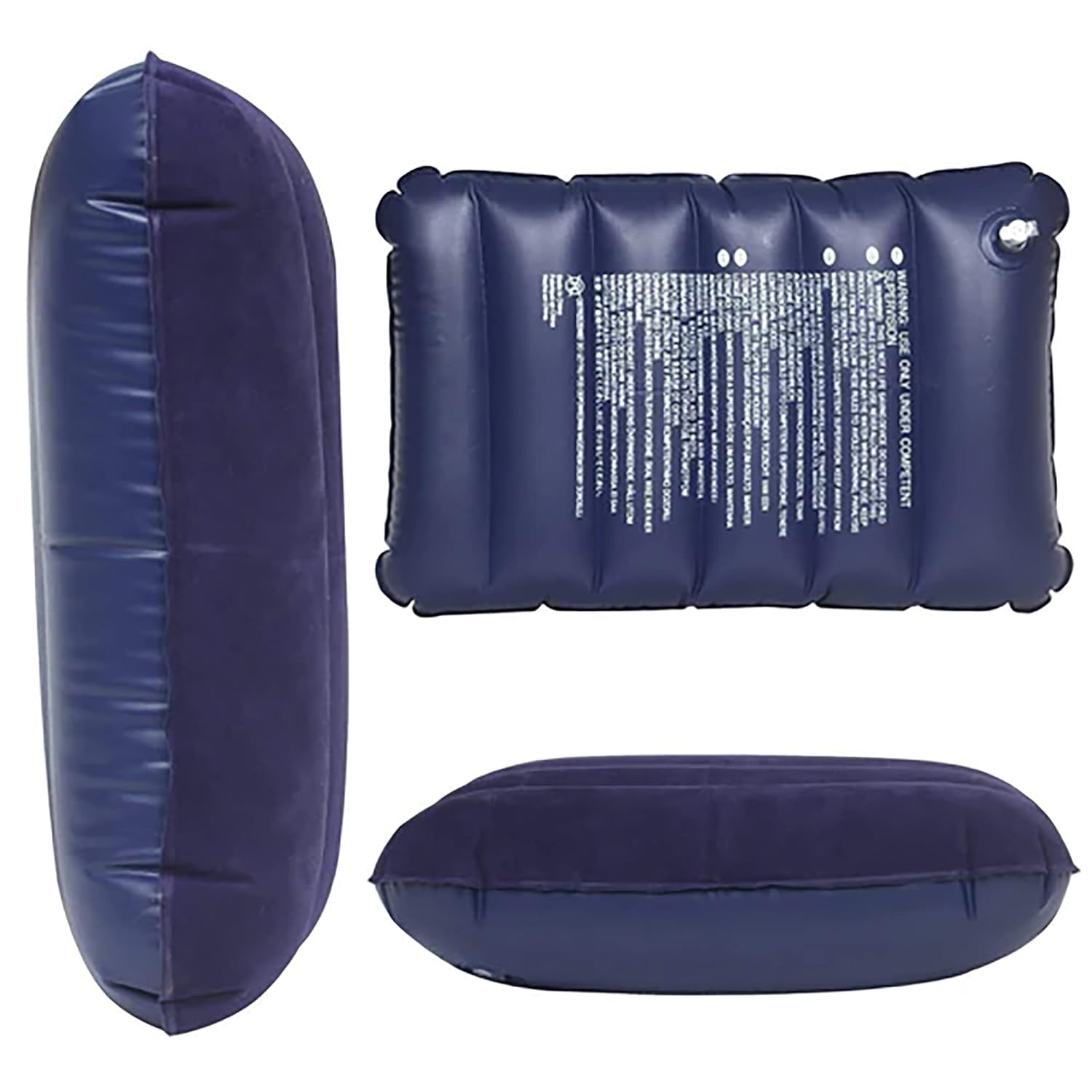 Elpenor Travel Pillow | Air Inflatable Cushion Sleeping Bag Backpacking Pillow | Velvet Soft Comfortable Pillow for Car Travel Camping | Tourist Pillow with Waterproof Flocked Top (Pack of 4) 2