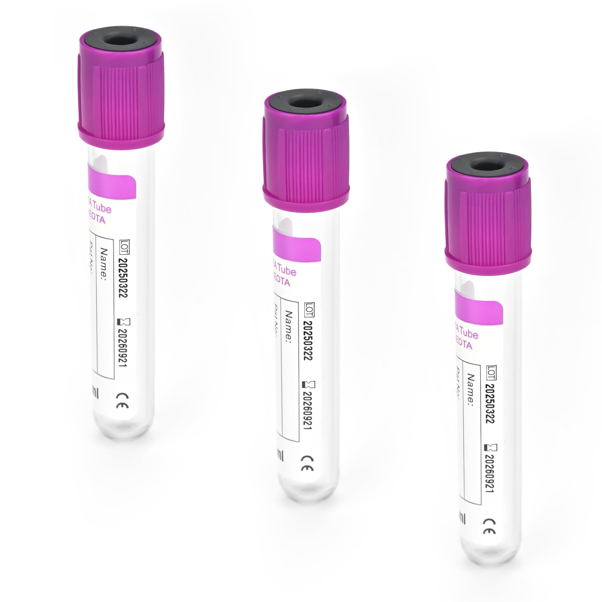 Provette per raccolta del sangue con eparina, provette sottovuoto da 5 ml, confezione da 100 pezzi, per test di laboratorio veterinario