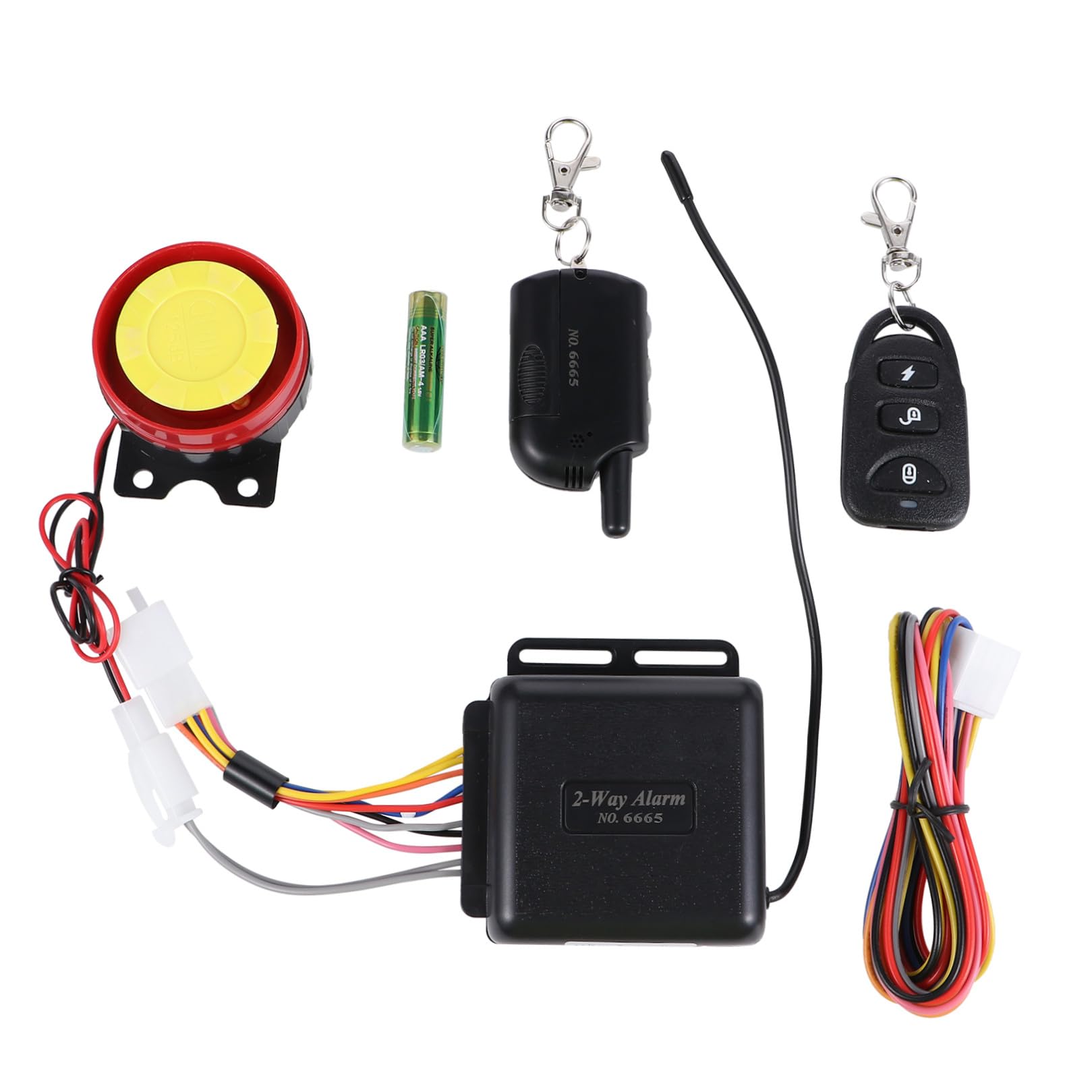 SOLUSTRE 1 Zestaw Anty-Device System Alarmowy Motocyklowy Urządzenie Bezpieczeństwa Motocyklowego System Alarmowy Motocyklowy Anty-Anty-Zasilanie Anty-System Bezpieczeństwa