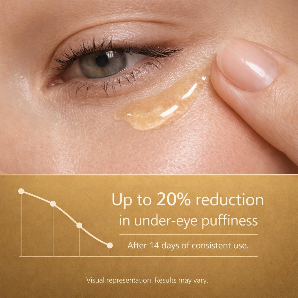 Axwell Daisy Under Eye Serum for Dark Circles & Puffiness – Eye Cream Alternative with Oils (Chamomile & Rosehip) – Soothing Herbal Care for Bags, Fine Lines, Wrinkles & Uneven Skin Tone (1 fl oz)