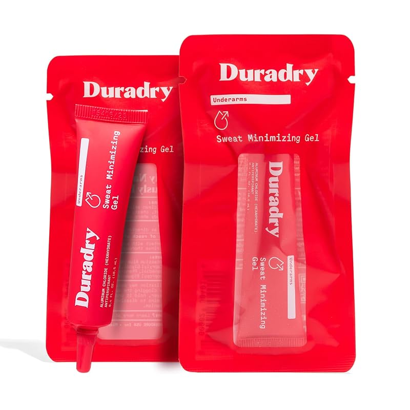 Duradry Gel antitranspirante sem fragrância para axilas, Pacote com 2