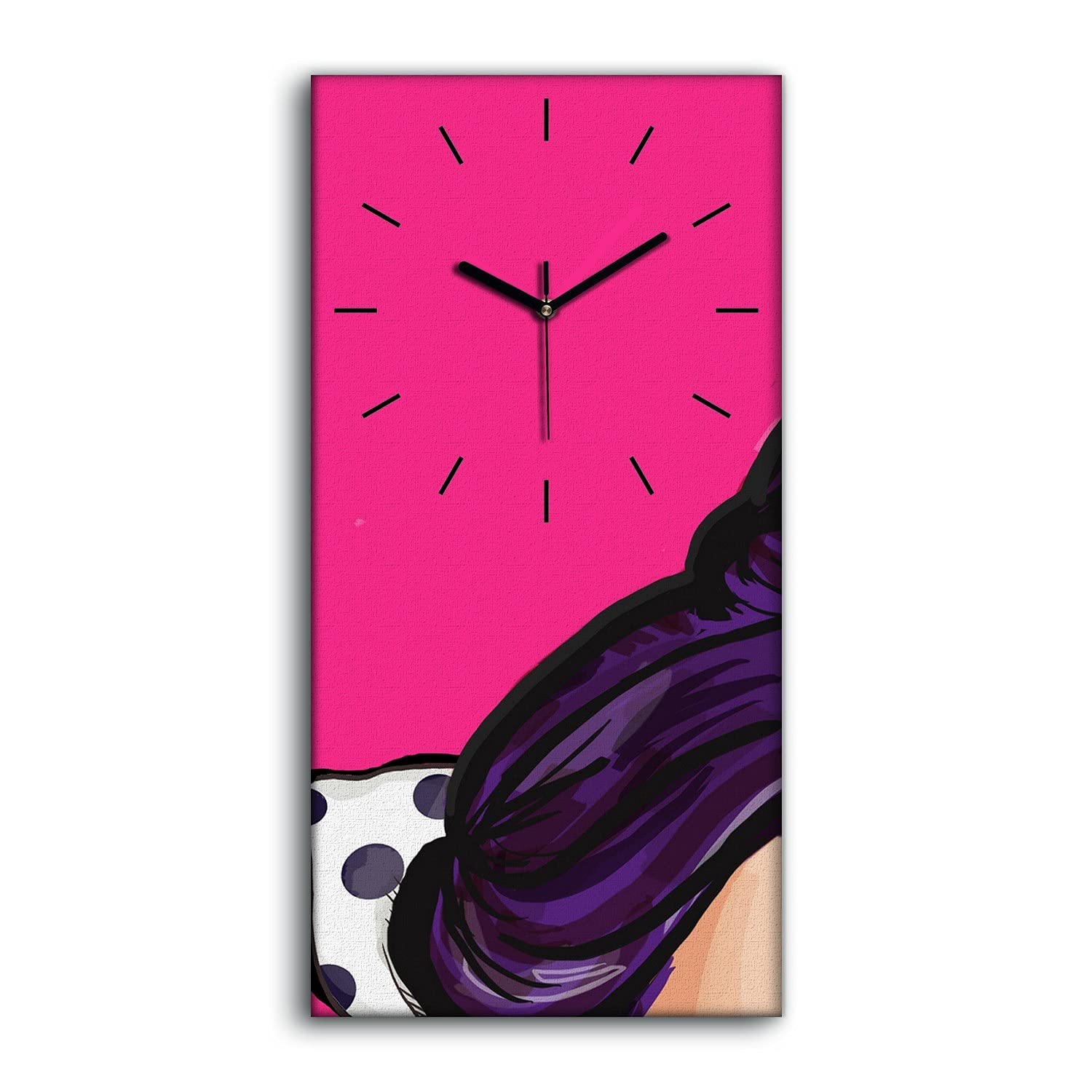 Horloge Toile Abstrait Femmes Image Art Mural Salon Chambre
