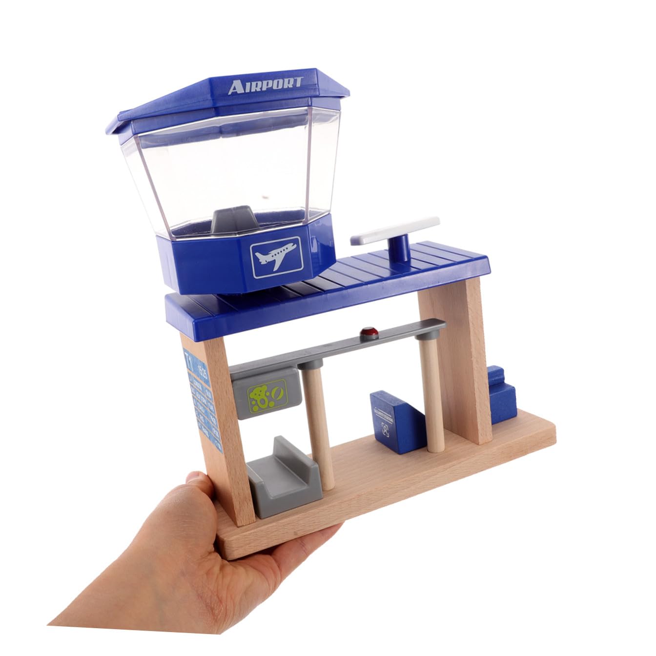 Accessorio Pista Aeroporto in Legno e Plastica 1 Pz | Bambini, Design Unico, per Asili e Casa, Stimola Creatività e Ragionamento