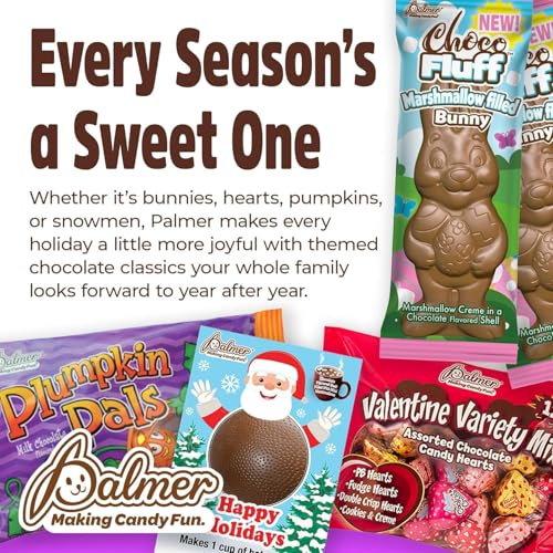 R.M. Palmer Giant Hollow Milk Chocolate Easter Bunny, 18 Ounce, Perfect for Easter, Making Candy Fun Since 1948 (Parsnip Pete)