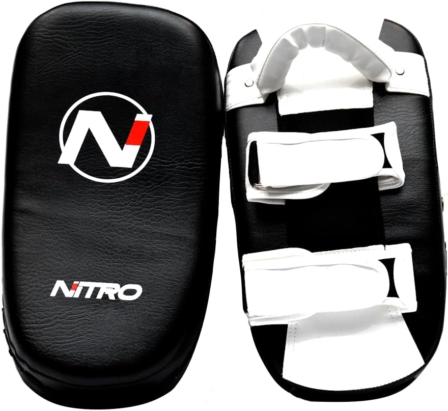 Muay Thai Pads - Muay Thai Kickboxing & Boxing Focus Mitts - Kick Shields (Pair)