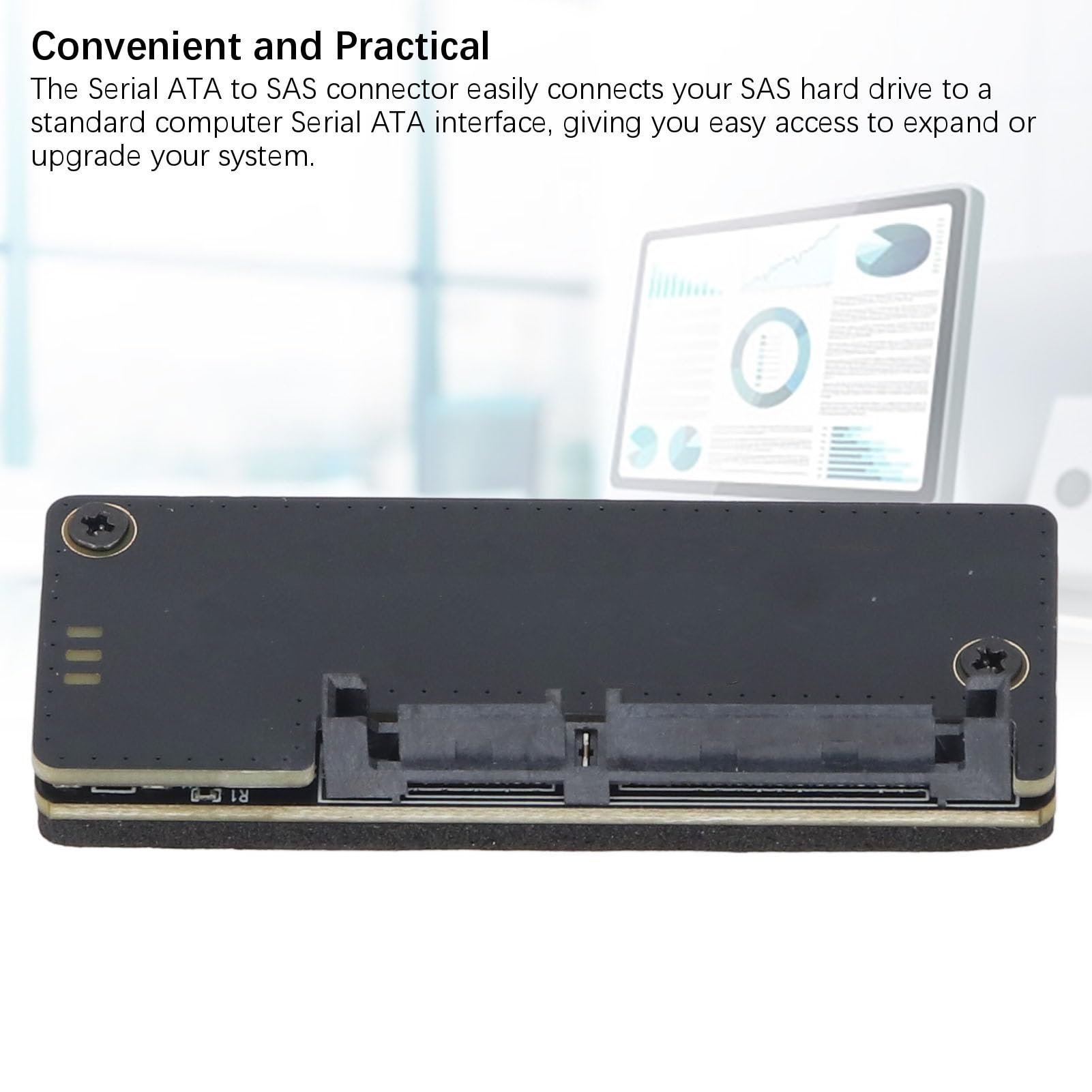 Bewinner Adattatore SSD SAS da 6 Gbps, capacità 512 GB, 7 10 11, Supporto, Connessione HDD SAS All'interfaccia su PC, Prestazioni Stabili e Sicure