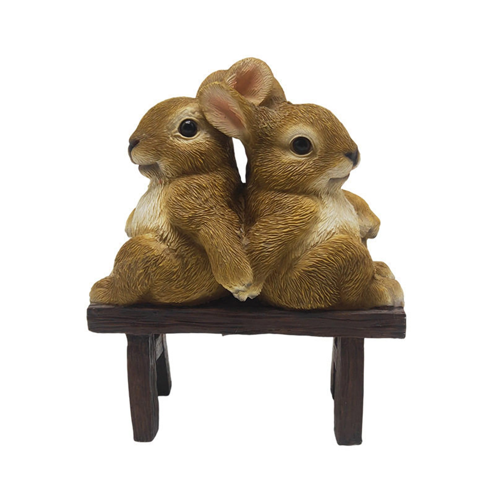 Garden Statues Rabbit Bunny Outdoor Art Décor Animal Figurines Ornament