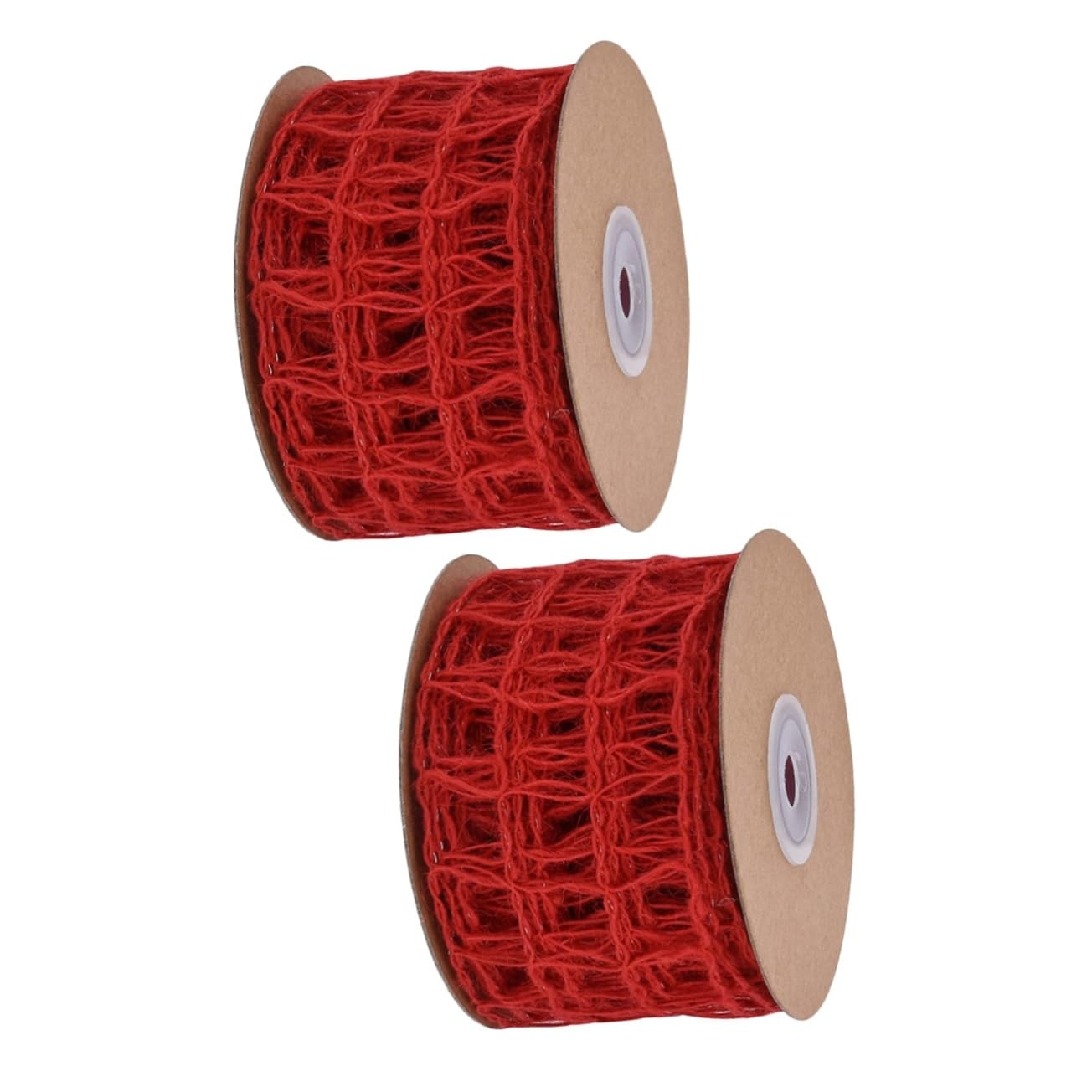 NUOBESTY 2stücke Dekoratives Jute-dekoband Für Lagig Strängig Für Weihnachtsgeschenke Hochzeitssträuße Bastelprojekte Dekorationen Und Geschenkbänder