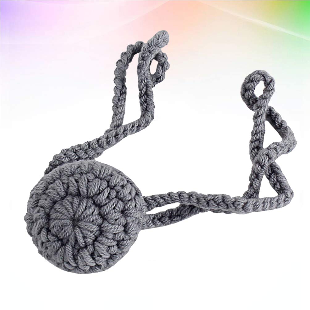 Chauffe-nez au crochet pour femme, homme, enfant, extérieur, maison, sport, ski, couvre-gorge gris