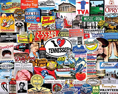 White Mountain Rompecabezas de 1000 Piezas I Love Tennessee, Piezas Grandes, Regalo para Adultos y Familia, 24"x30" miniatura 2