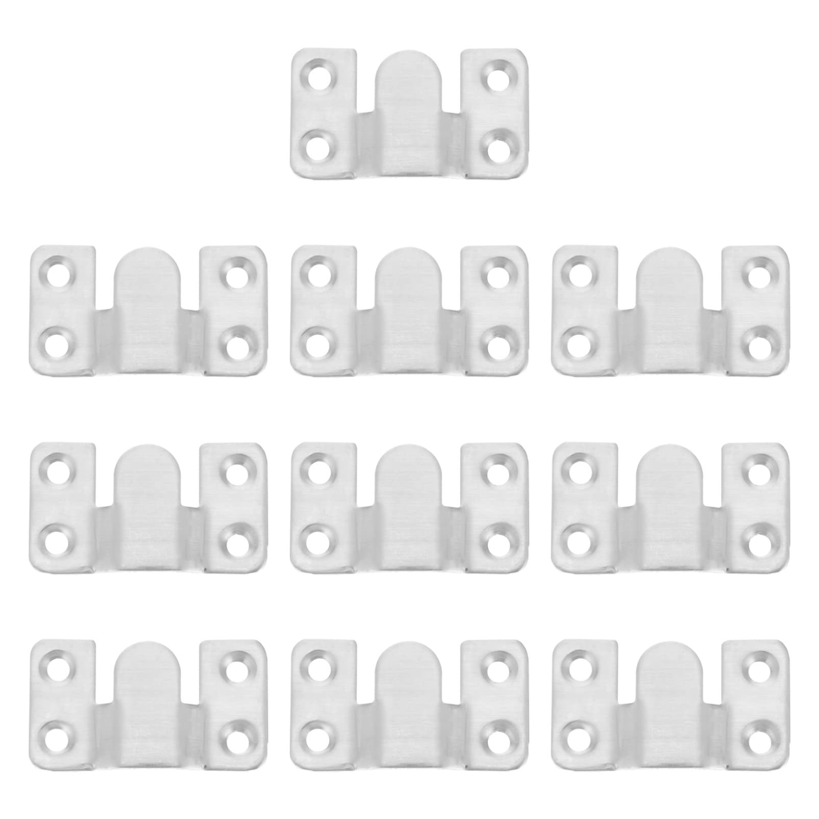 Levemolo 12pcs with Flush Hanging Steel Screws Wall Hooks Stainless Screw Kits Large Interlocking Frame Home Metal Bracket Display Duty Headboard Mount Z- Office Clip for Clips Painting