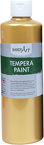 Vista 2 de Handy Art Pintura al temple de 16 onzas, oro metálico, 231-162 Negro