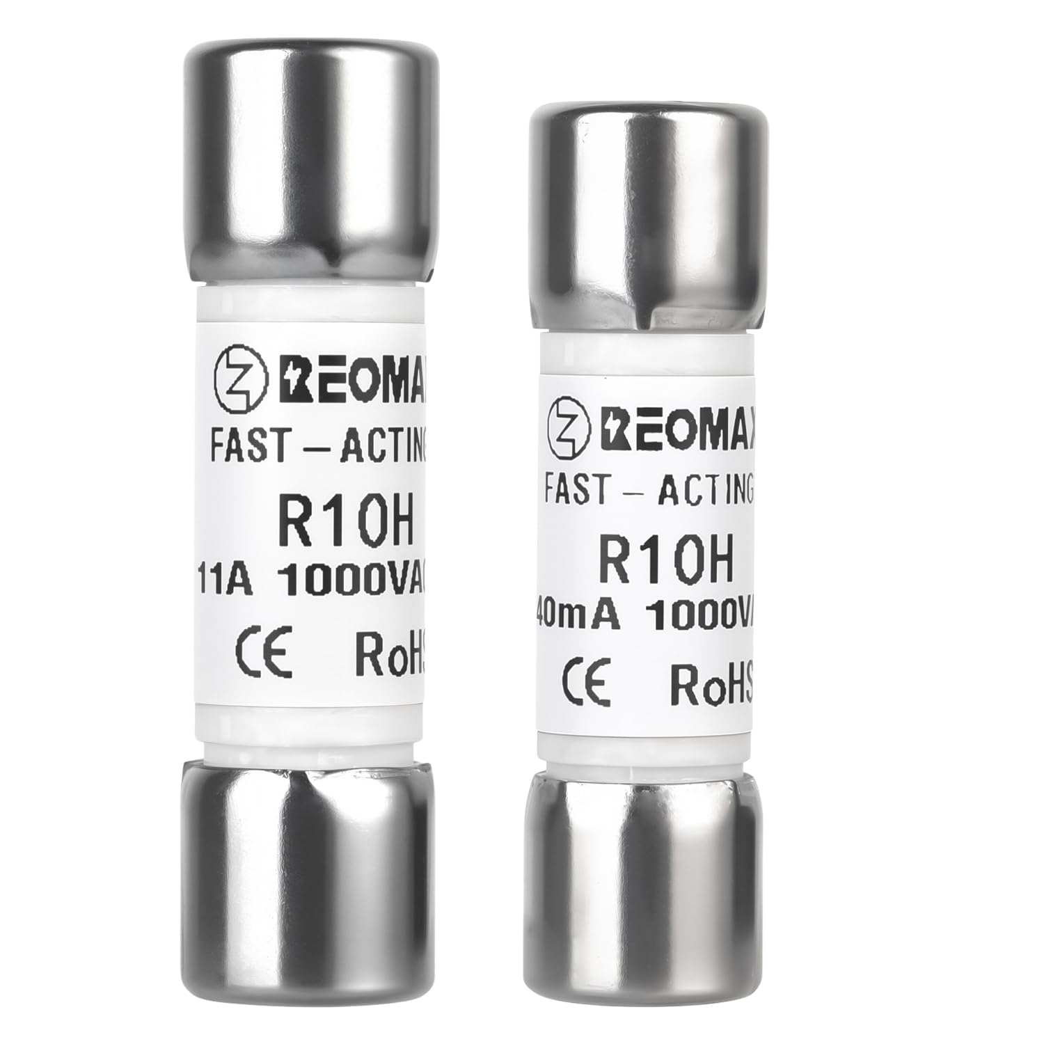 Multimeter Fuse Combo Pack: DMM-11A (11A/1000V) & DMM-44/100 (440mA/1000V) Fast-Acting Replacement Fuses - Compatible with Fluke, Amprobe, BK Precision & Other DMMs - Includes 1 of Each