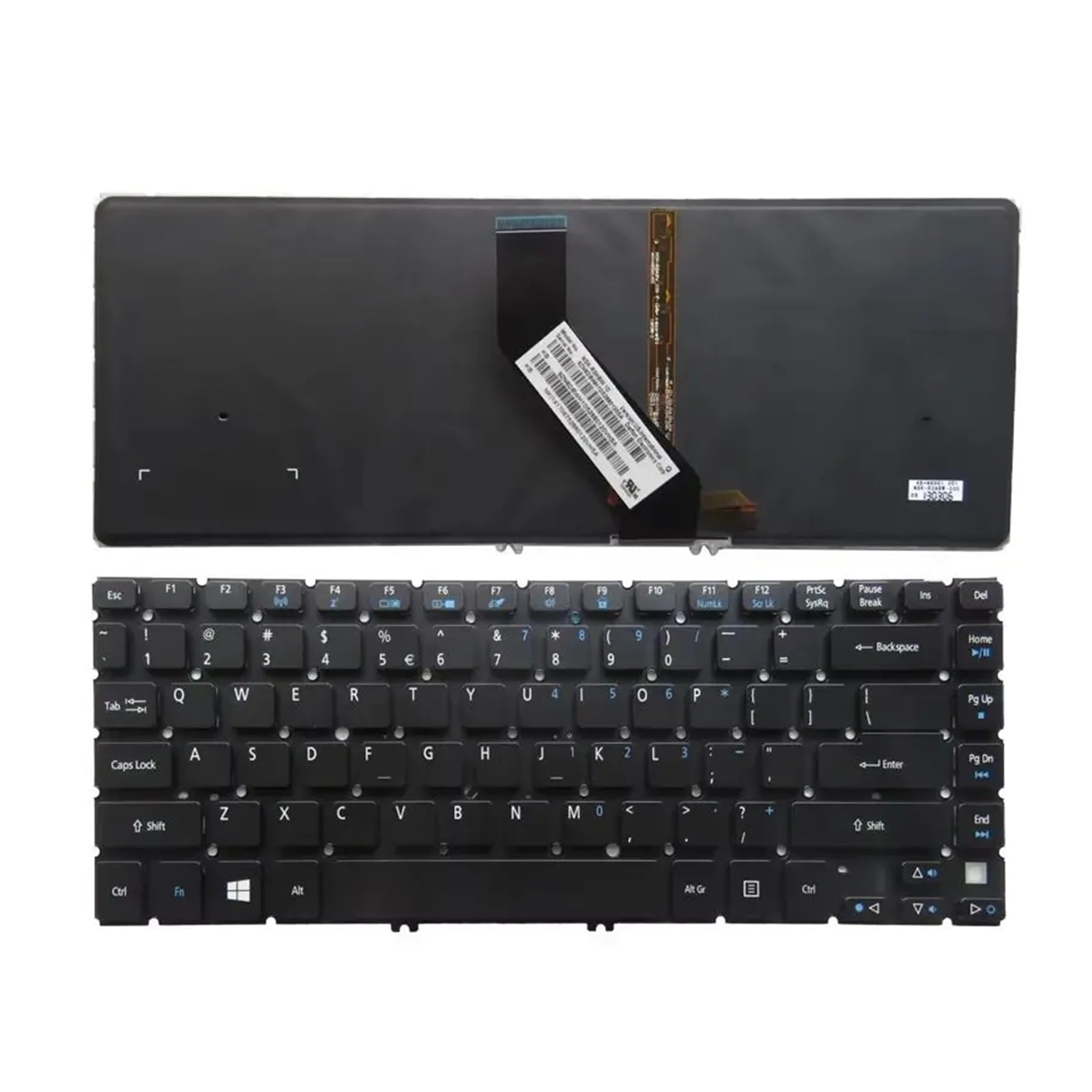 Clavier ordinateur portable Acer Aspire V5-471 V5-431 rétroéclairé US