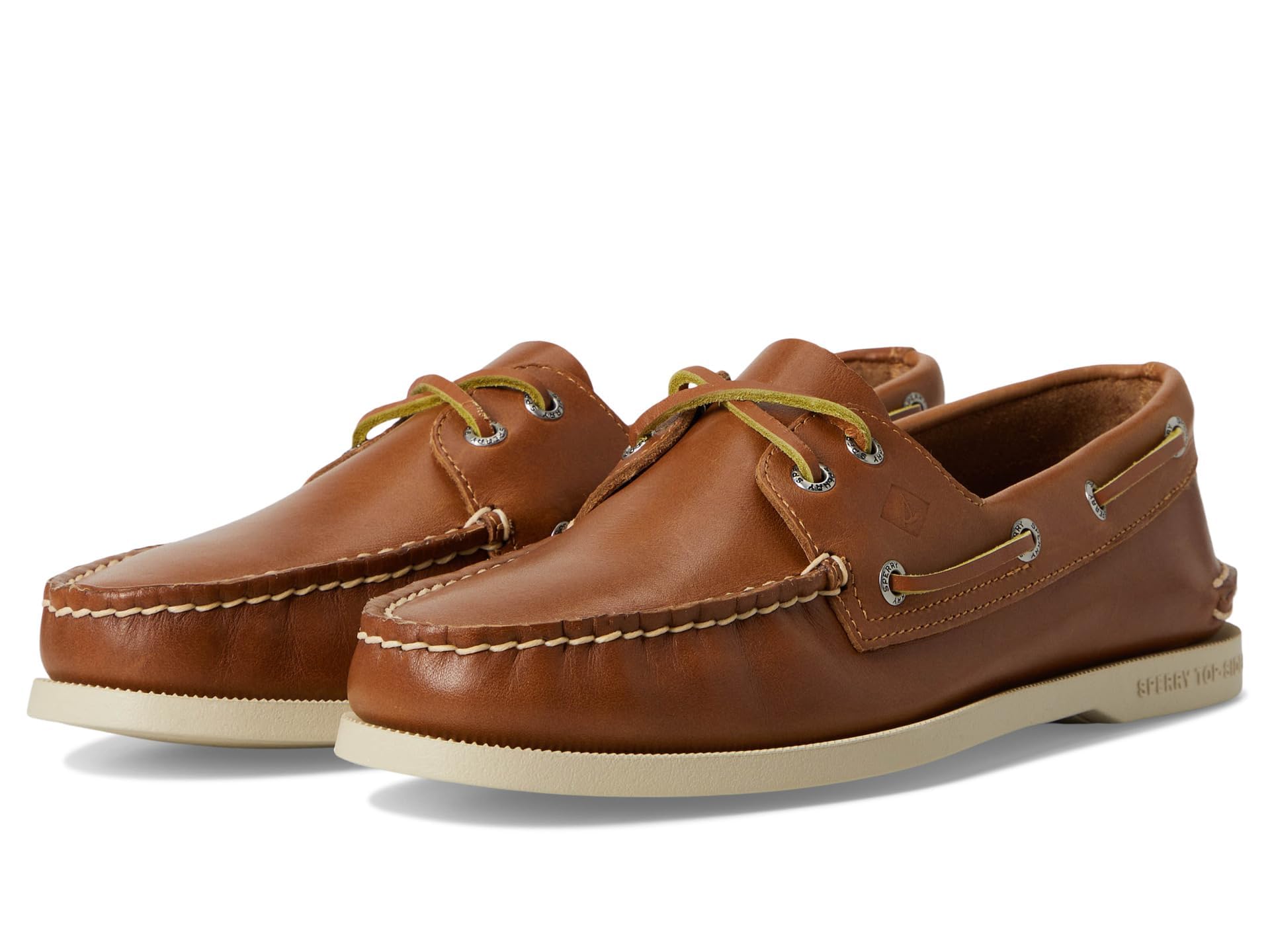 Sperry Male Authentic 2 Eye Boat Shoe, Tan, 10.5