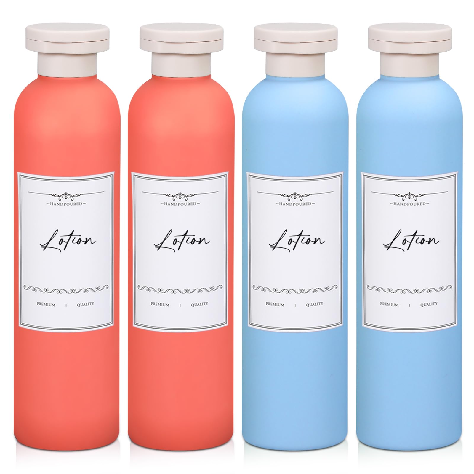 Travel Shampoo Bottle Empty Plastic Squeeze Bottles 8 8oz with Flip Cap Lotion Container for Toiletries Travel Size