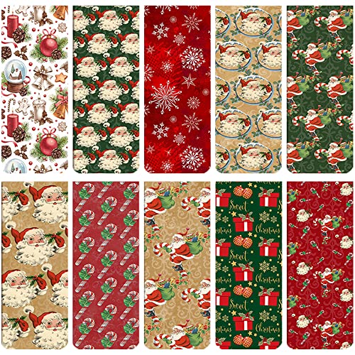 30 piezas Marcadores Magnéticos de Navidad,Marcadores de Libros,Lindo Marcadores Magnéticos,Marcapaginas NiñOs,con Patrón de Reno Muñeco de Nieve SantaLectura Oficina Papelería Cover