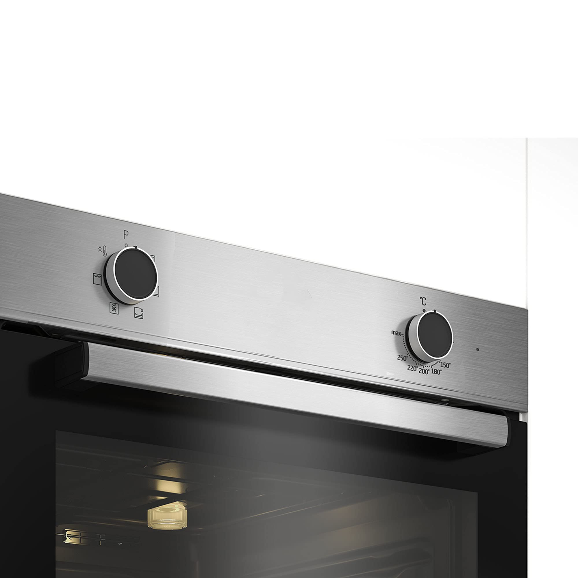 Beko BBIE12000X Einbaubackofen 66l Edelstahl SteamShine 6 Kochfunktionen 59,5x59,4x56,7 cm