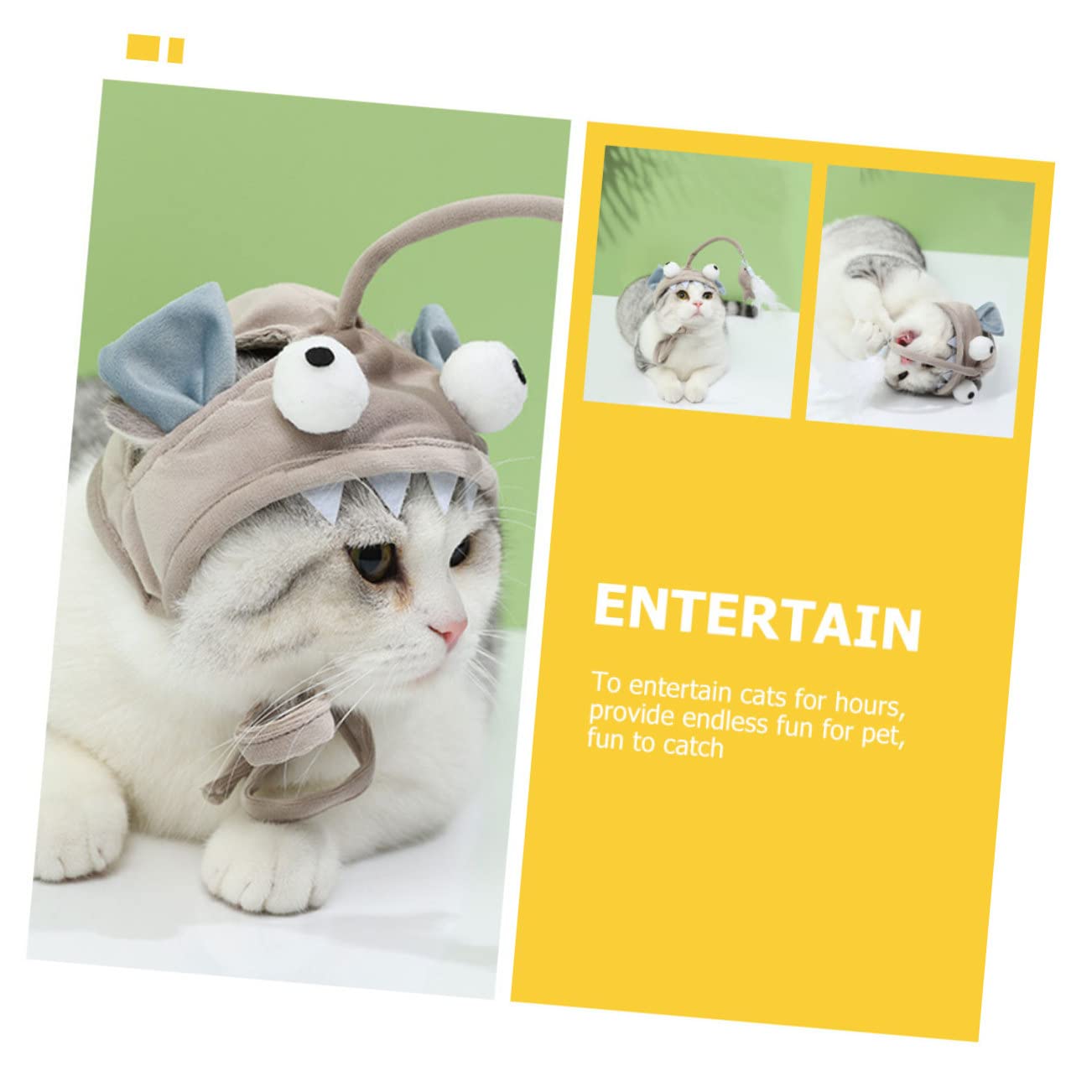 POPETPOP Lot De 4 Jouets Interactifs pour Chats Dintérieur pour Taquiner Les Chats Et Exercer Leurs