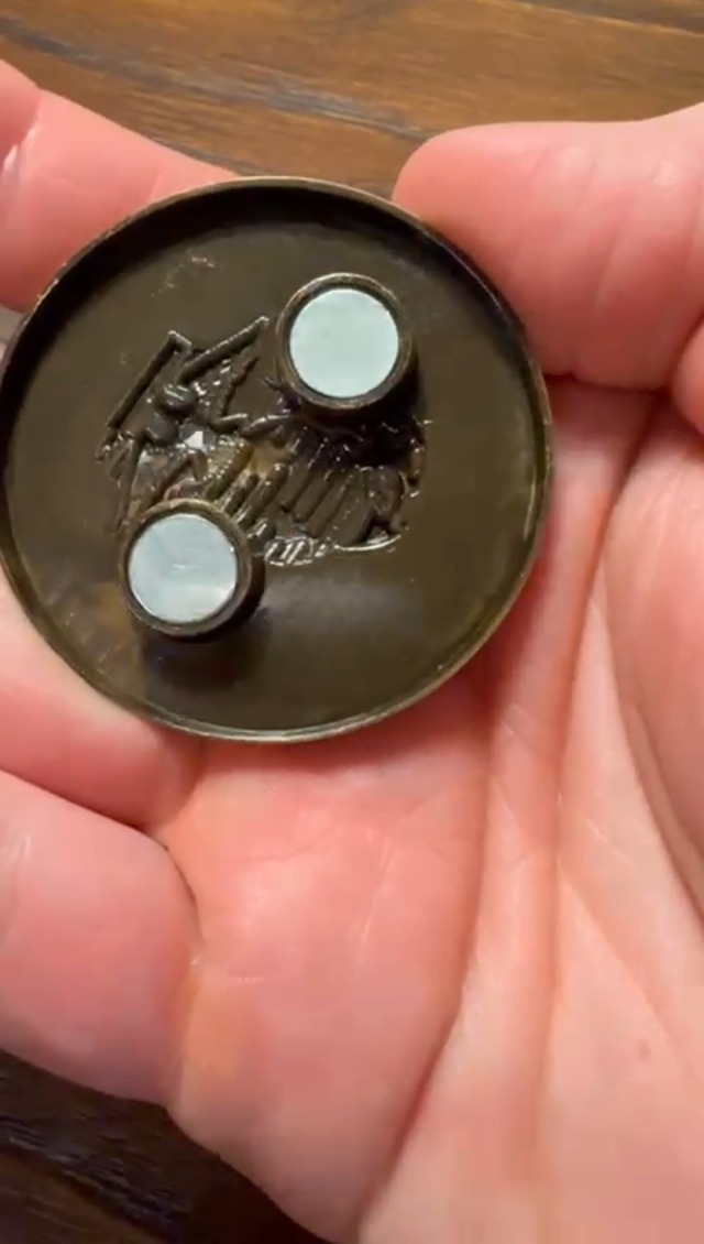 Imán Decorativo USMC Metal Bronce Antiguo miniatura 5