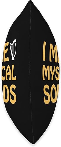 Miniatura 2 de Orchestra Harps girl Musical Harp pin gifts I Make Mystical Sounds  Harpist jaw Girl Lire Harp Throw Pillow 16x16 Multicolor