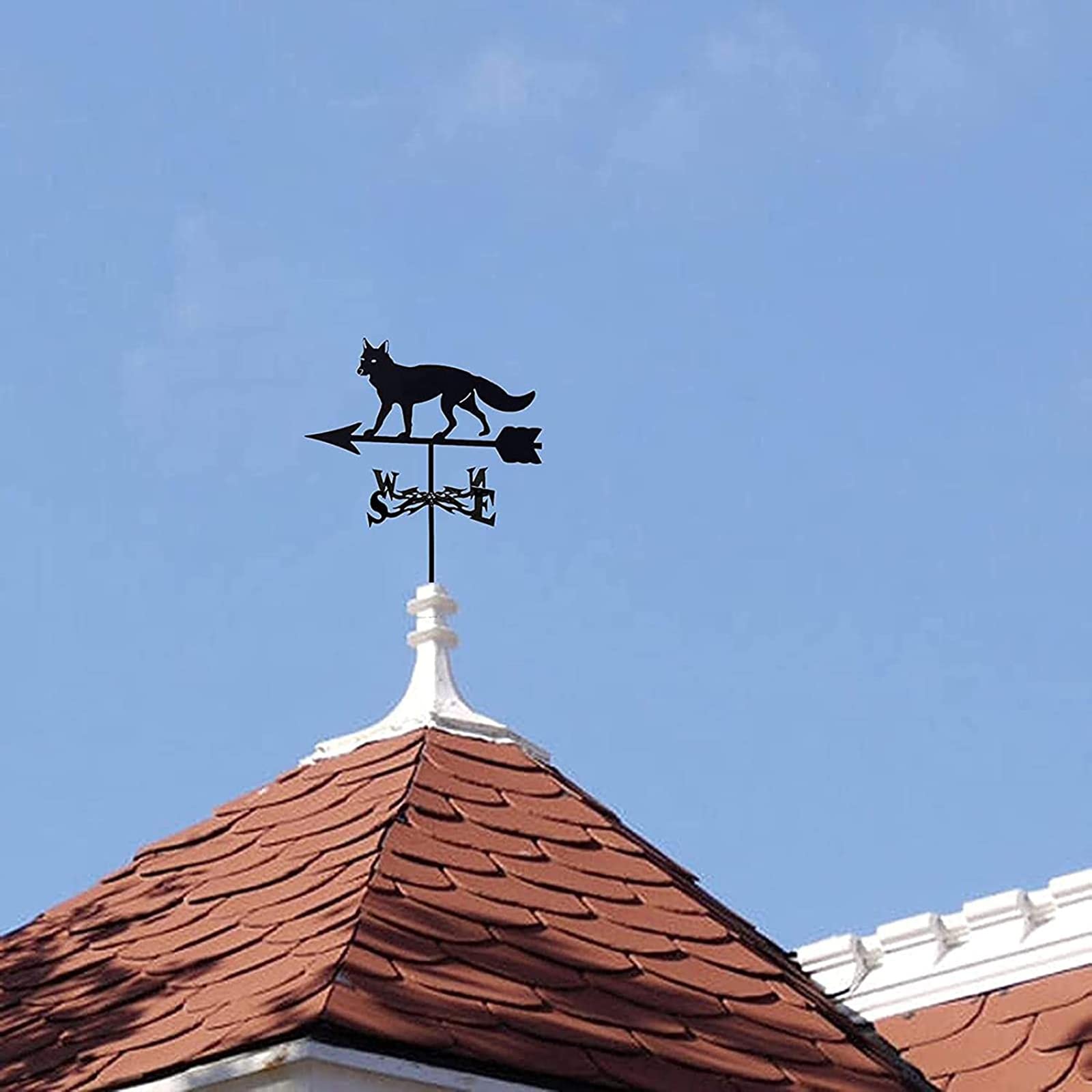 Girouette Colombe De La Paix En Métal - Élégante Déco Jardin Avec Indicateur De Vent, Résistante Aux Intempéries