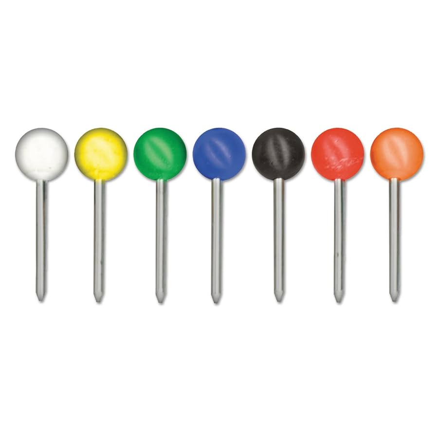 Amazon.co.jp: Gem Office Products Round Head Map Tacks