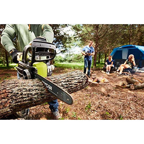 RYOBI P548BTL ONE+ 12 in. 18-Volt Brushless Lithium-Ion Electric Cordless Battery Chainsaw (Tool-Only)