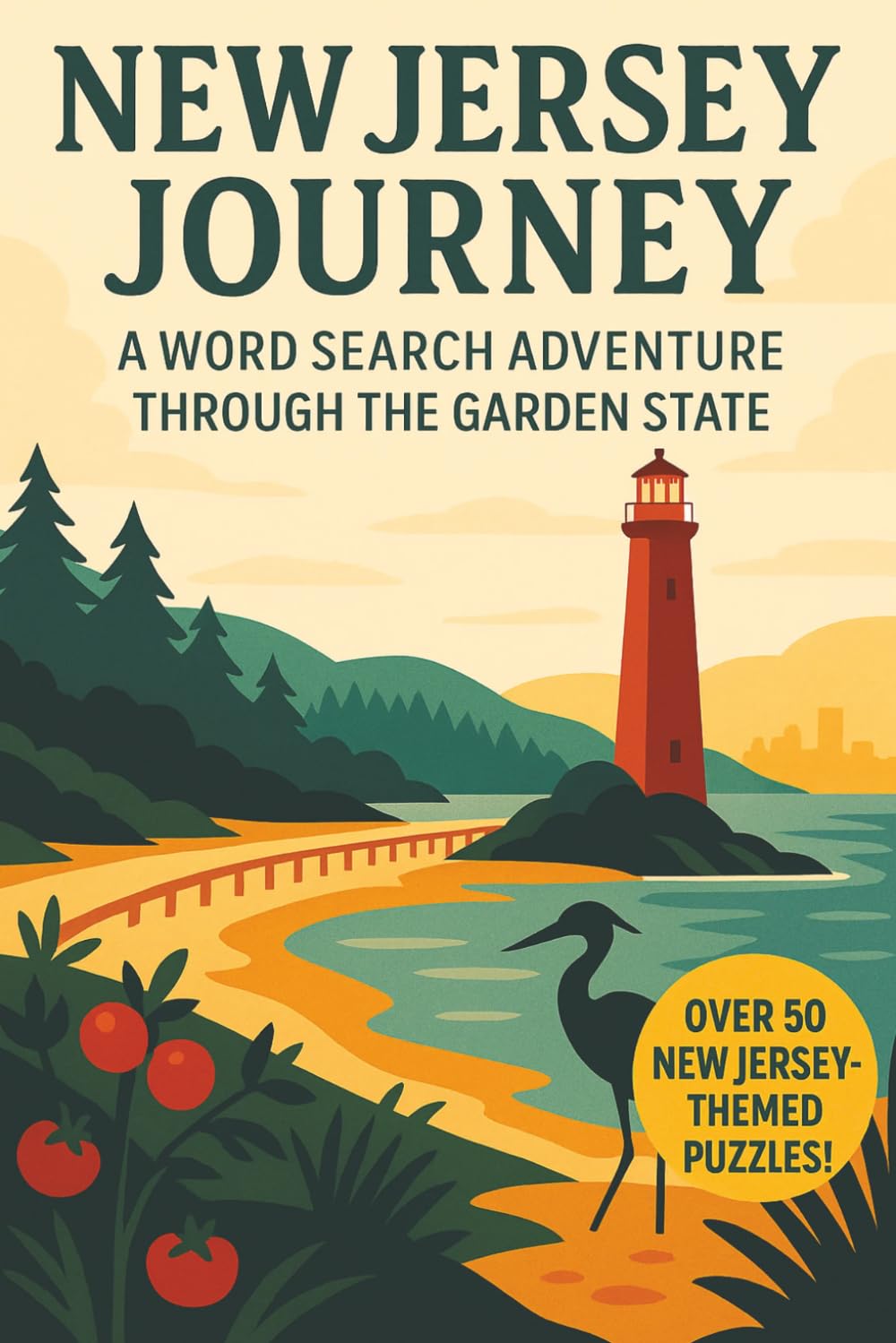 New Jersey Word Search: A Puzzle Book about New Jersey's Boardwalks, Beaches, History and More