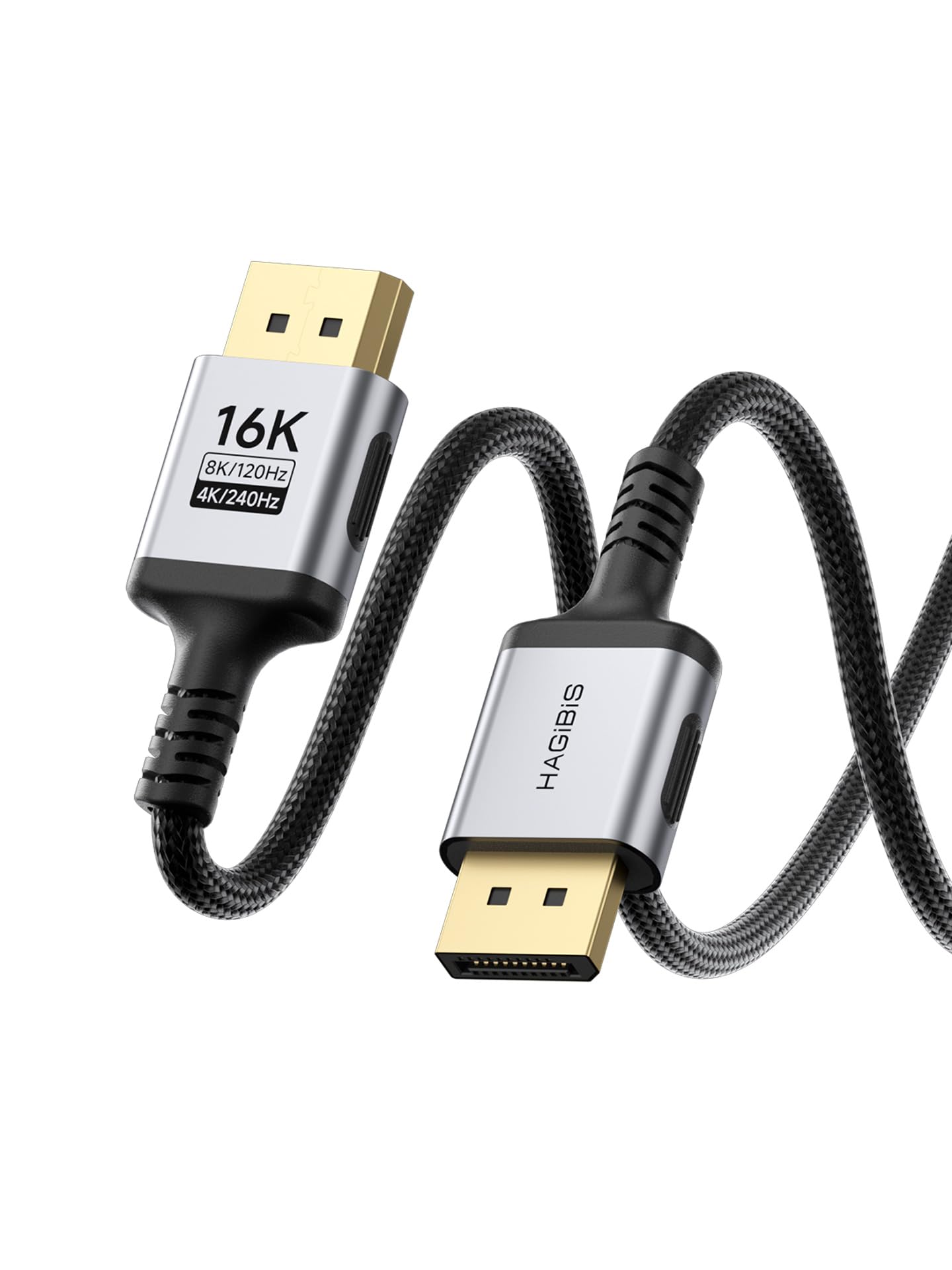 Cable DP 2.1 de 16K a 60Hz con soporte HDR 3D y alta tasa de actualización de 540Hz 8