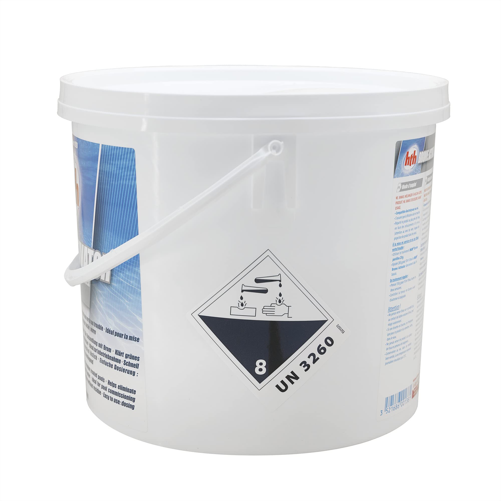 HTH Brome ACTIVATOR Oxygen Shock Granulés - 5kg | Activateur de Brome - Oxygène Actif Choc - Désinfection Choc sans Chlore - Dissolution Rapide + 10 Tests HPS OFFERTS 6 en 1