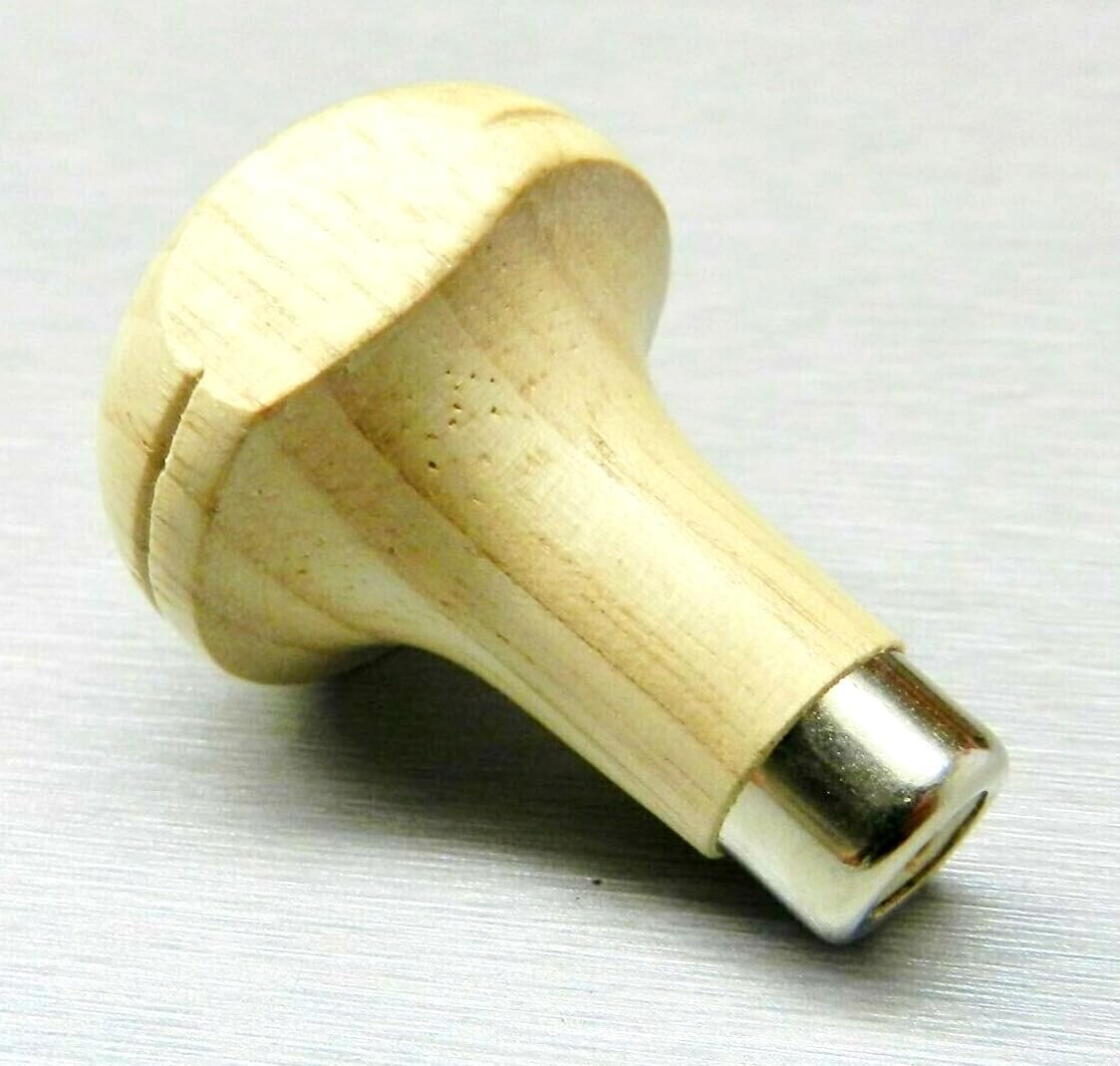 JTS Set of 6 Graver Handles, Mushroom Cut Head, Wooden Holder, Setters Engravers Handle, can be Used to Hold Various Other Tools, Including Milgrains Wheels, Beading Tools, and More