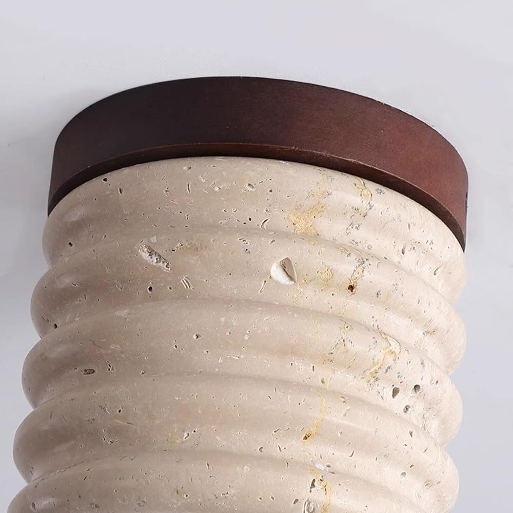 Lampy Sufitowe Z Kamienia Marmurowego, Nowoczesne Oświetlenie Sufitowe Cylinder Do Montażu Podtynkowego Lampy Sufitowa Do Kuchni, Łazienki, Przedpokoju, Na Werandzie, Do Sypialni