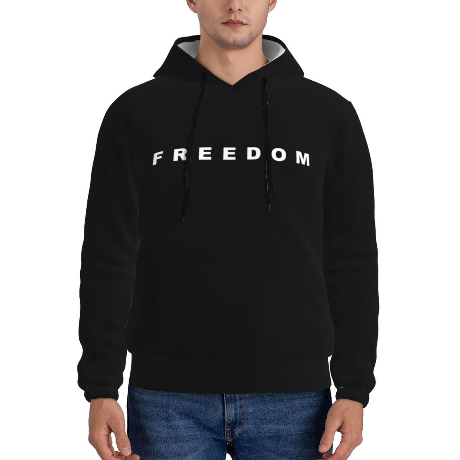 Anceky Unisex As Pic Charlie Kirk Freedom Men Hoodie Sweatshirt With Pockets