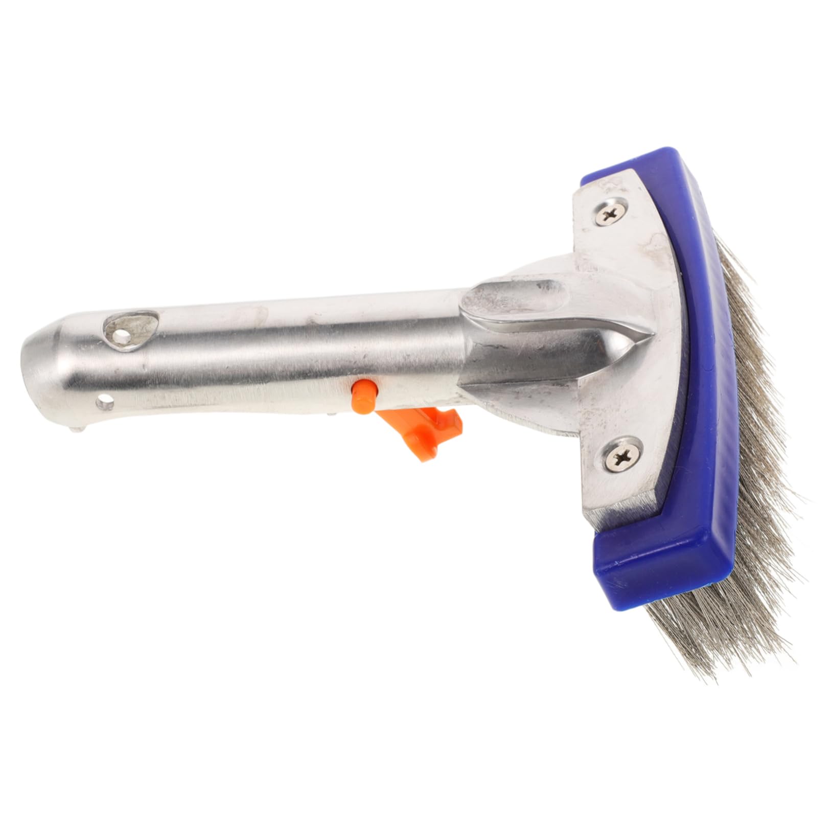 Spazzola Per Piscina Con Manico Setole Acciaio Utensile Robusto Per Pulizia Di Pareti e Fondale Della Piscina Accessorio Indispensabile