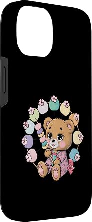 iPhone 14 Cute Japan bear with Hanami Dango Case