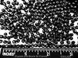 4mm, 600pcs, Jet Black, Preciosa Czech Fire Polished Round Faceted Glass Beads