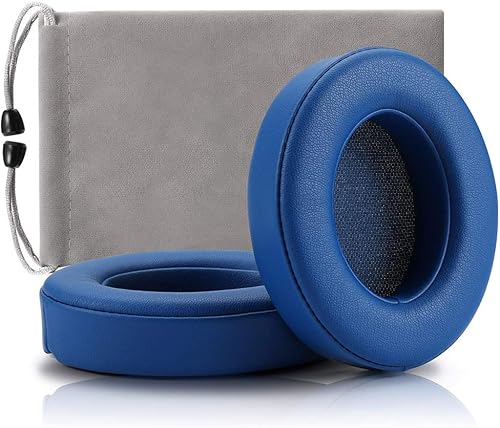 Almohadillas de repuesto para los oídos, funda compatible con Beats Studio 2 Wireless Wired y Studio 3 sobre la oreja, 1 par (azul)