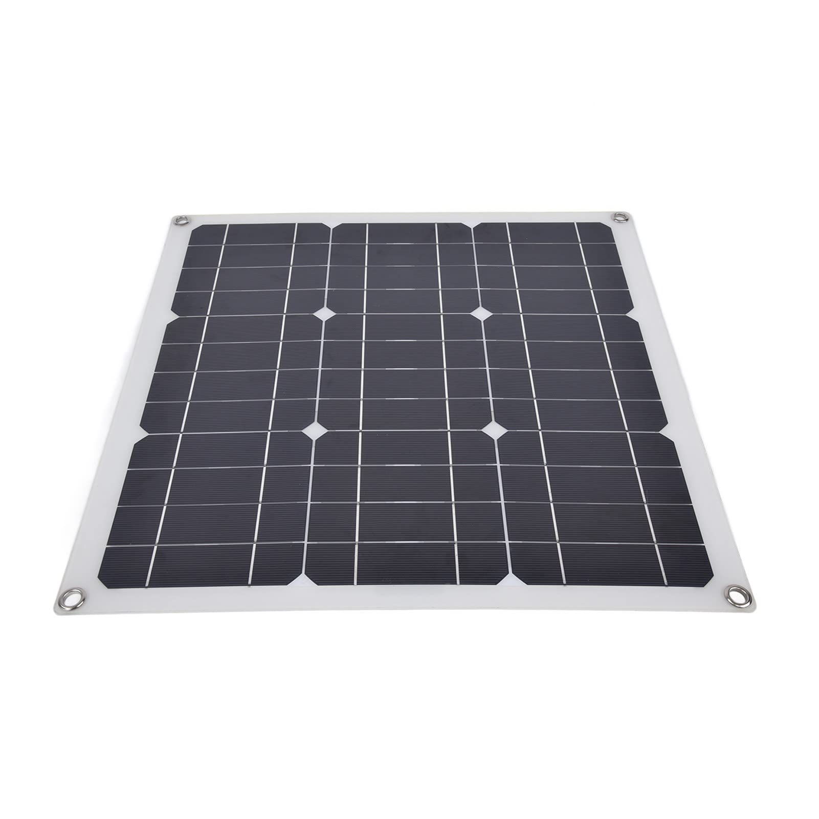 Fafeicy Zestaw Paneli Słonecznych 30 W Zestaw z ładowarką do Akumulatorów z Krzemu Monokrystalicznego i Kontrolerem 10 A Przenośny Zasilacz USB 18 V 5 V do Użytku na Zewnątrz łodzi Kempingowej RV