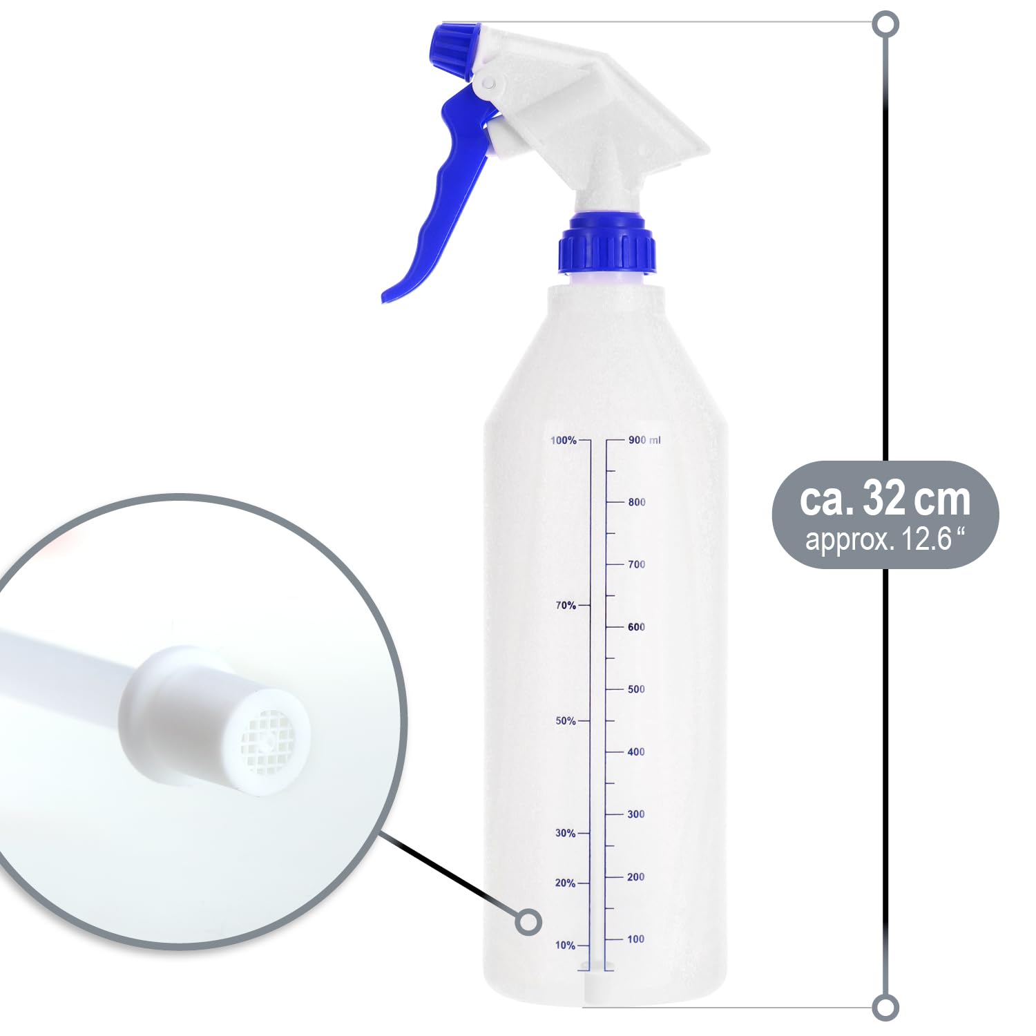 URAQT Spruzzatore acqua parrucchiere 200 ml, flacone spray riutilizzabile, sottile nebbia