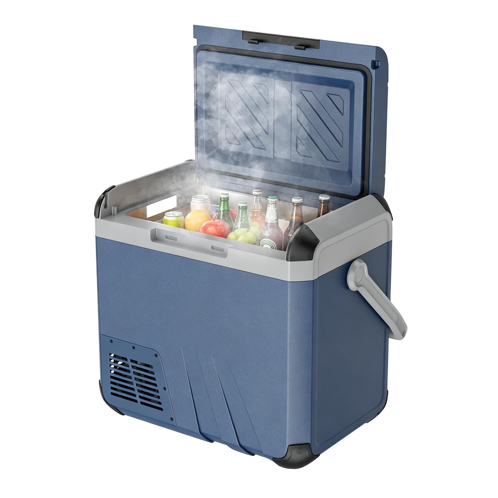 Kompressor Kühlbox, 18L Mini Kühlschrank Elektrische Camping-Gefrierbox, -20°C - 20°C für Camping, Wohnmobil, LKW, Boot, Reisen & Outdoor, 12/24V & 230V Auto Kühlschrank