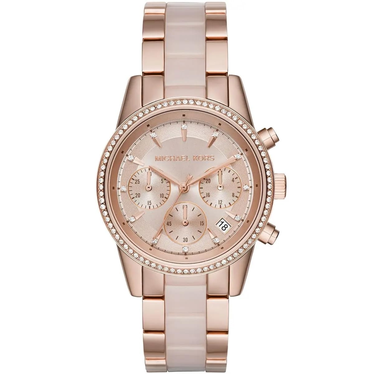 Just-Cavalli Michael-KorsAnalog Ritz Quartz Chronograph Rose Dial Womens Watch MK630 (B0DFX5L9D7) Amazon Price History, Amazon Price Tracker