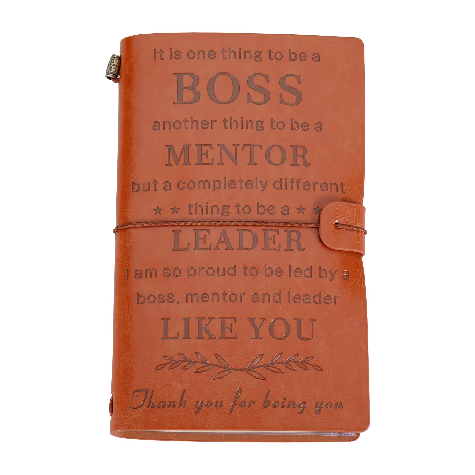 VANLOVEMAC Gifts for Boss Men Women Thank You Gifts for Boss Leather Journal Boss Lady Gifts for Women Boss Appreciation Gifts for Leader Manager Going Away Gift for Boss Christmas Birthday Boss's Day