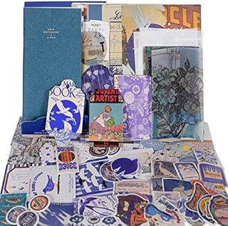 NAESM 86 Pcs Aesthetic Scrapbook Kit, Journaling Scrapbooking Supplies, Vintage Scrapbooking DIY Art Album Crafts for Adults Teens Girls Decorations Supplies