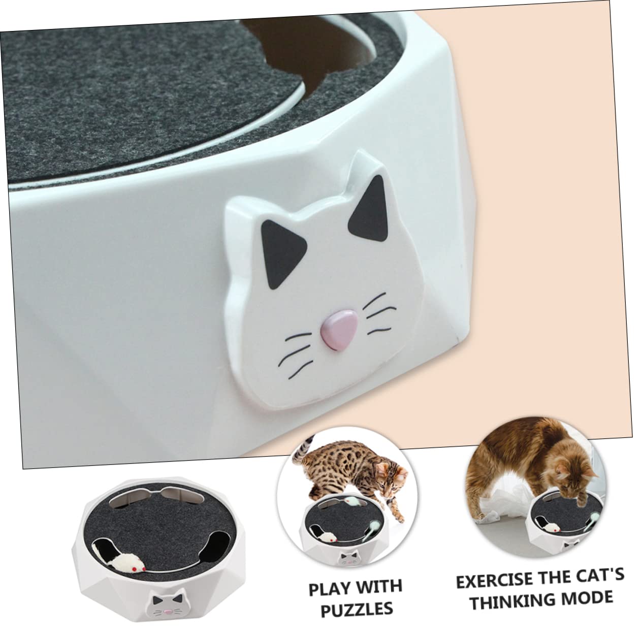 FOMIYES Juguete para Mascotas Juguetes electronicos Juguetes de Cuerda para Perros ratón Juguetes para Perros Cachorros Juguete de burlas para Mascotas Gato Juguete Interactivo el Perro