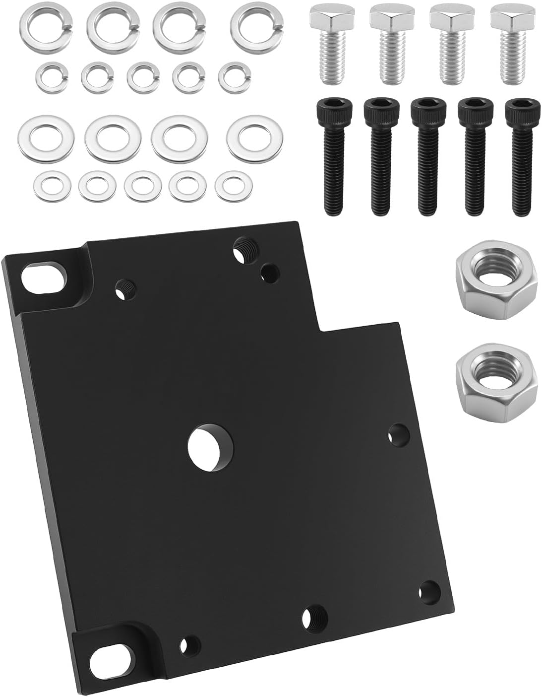 Motor Adapter Plate Set Fit for Razor Mx350 Mx450 Pocket Mod Gen1 Mini Bikes Install the Compatible Motor Model 48v 1000w My1020 Brushed Motors, Black Mounting Bracket Kit