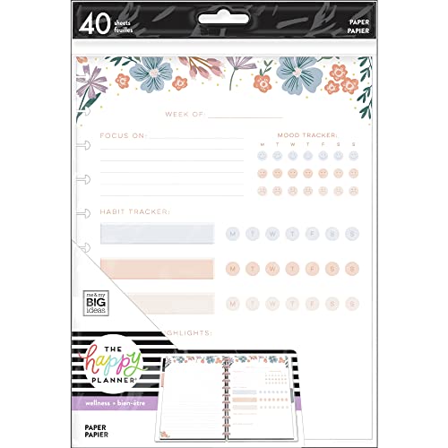 Papier de remplissage floral pour ajouter des pages de notes à votre agenda