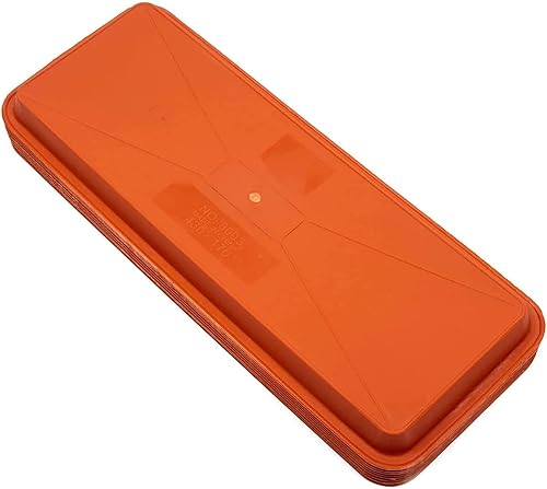 Miniatura 6 de Maplefield Paquete de 8 bandejas de plástico grandes para riego de plantas, bandejas rectangulares para interiores, exteriores, suministros de