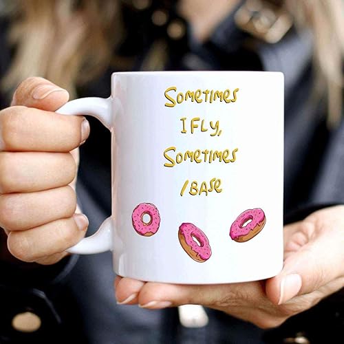 Miniatura 4 de Inspirational Gift Yoga & Meditation Gift, for a Couple on Their Anniversary - Fly Base Posture Inspirational Quote Natural 11 Oz White Ceramic