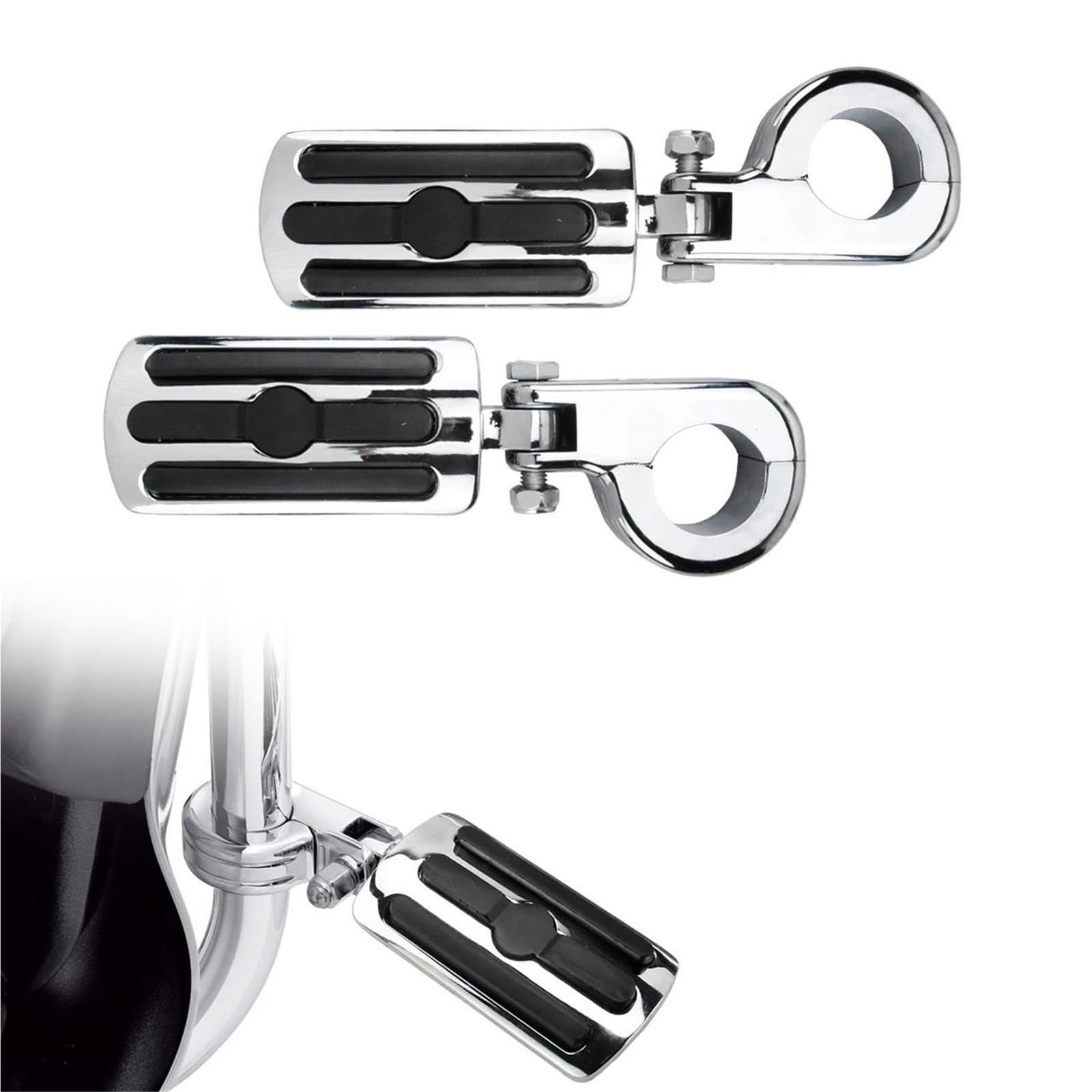 Repose-pieds de protection de moteur 32mm anti-vibration pour Touring
